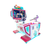 Simulateur de pistolet de jeu à pièces de haute qualité à mouvement complet Machine de tir de balle intérieure Centres de jeu en métal durables d'amusement