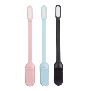 โคมไฟตั้งโต๊ะแบตเตอรี่แห้งแบบชาร์จ USB สำหรับนักเรียน, โคมไฟหนีบหนังสือ LED, ปรับความสว่างได้สามระดับ, พับเก็บได้ขนาดเล็ก - Product Image 4