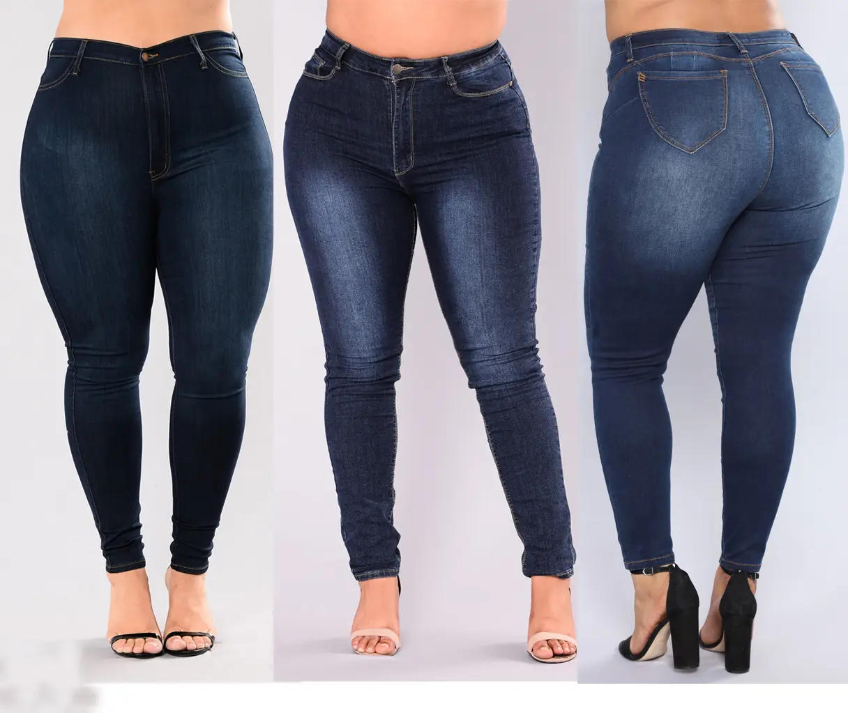 Europa En De Verenigde Staten Hoge Taille Elastische Slanke Lichaam Dames Denim Femme Plus Size Damesbroek Jeans Broek