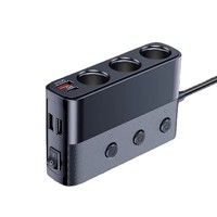Chargeur USB haute puissance 12V/24V à 3 prises Allume-cigare portable à charge rapide Compatible MP3 APE FLAC au prix de gros