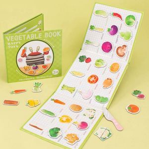 Livre de puzzle magnétique éducatif pour enfants : L'apprentissage des légumes et fruits pour garçons et filles - Product Image 5