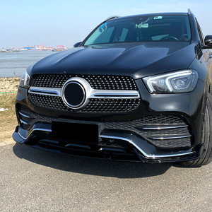 Mercedes-Benz GLE-Class W167 C167 2019-2023 AMG Spoiler avant en fibre de carbone noir piano, modification extérieure - Product Image 2