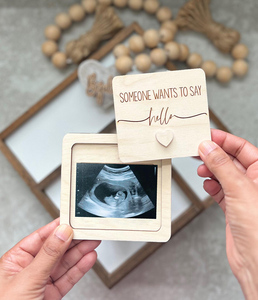 Cadre photo pour annonce de <span class=keywords><strong>grossesse</strong></span> PAFU, annonce de <span class=keywords><strong>grossesse</strong></span>, révélation, cadre pour échographie avec support - Product Image 5