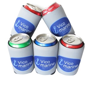 4mm Thick Custom Digital Print Sublimation <b>Collapsible</b> Neoprene Tube Soda Can Cooler with Custom logo Coozies - Product Image 1