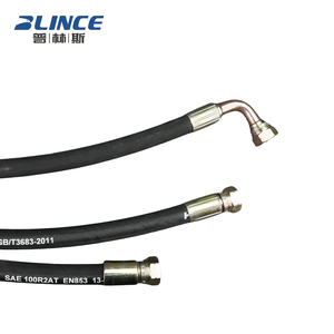 สายไฮดรอลิกถักขนาด 8 มม. ใหม่ ขนาด 1/2 นิ้ว 1 นิ้ว 3/8 นิ้ว BSP สายไฮดรอลิก R6 R1 R2 - Product Image 1