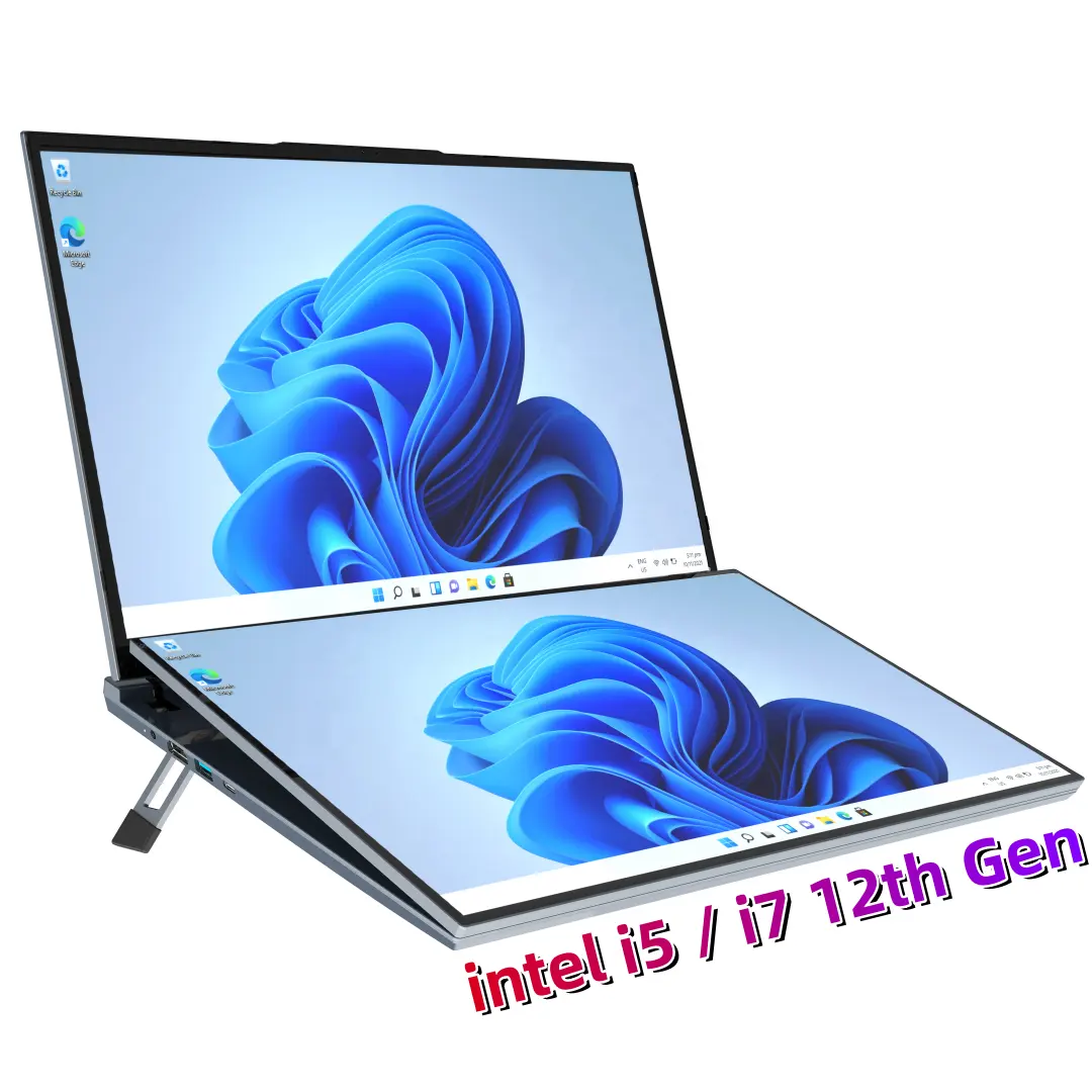 16 inch IPS Double monitor intel core i5 i7 12th Gen DDR4 32GB 64GB RAM 1TB 2TB 4TB SSD Business Dual Screen Touch laptop