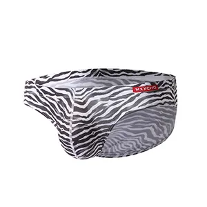 Logo Customisable Mens Underwear Sexy Gay Boys Brief Pouch Bulge White And Black Leopard Print Male Sex Briefs