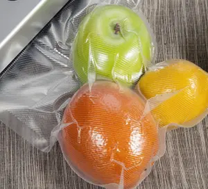 定制透明压花真空塑料袋冷冻产品