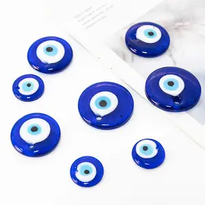 Bleu mauvais œil acrylique perles breloques verre classique pour bijoux pendentif porte-clés faisant des Bracelets collier boucles d'oreilles pierre