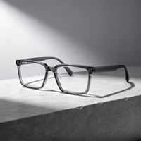 Monture de lunettes optiques classiques en acétate, plusieurs couleurs, pour hommes, pour verres de prescription et myopie, logo personnalisé, vente en gros