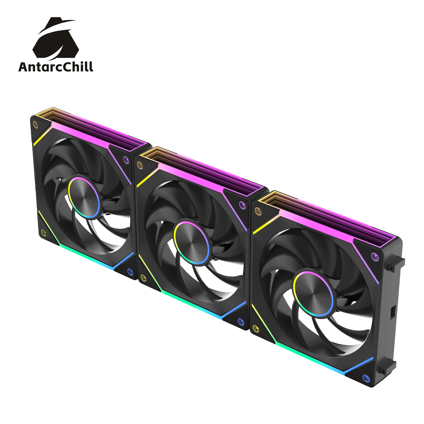 Noir 3 ventilateurs
