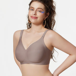 เสื้อชั้นใน3XL สำหรับคุณแม่แบบไม่มีรอยต่อสำหรับ4XL ขนาด XXL ไซส์ S M L XL XL ใส่สบายแบบไร้สายกำหนดเองได้ - Product Image 5