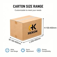 Machine d'emballage de cartons entièrement automatique certifiée CE HEKON avec contrôle PLC, ouverture de cartons, pliage du fond, scellage par ruban adhésif, érecteur de cartons