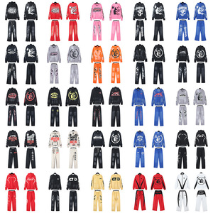 Sudadera con Capucha de Algodón Estampada de la Marca de Moda Europea y Americana Hell Star, Otoño 2024, para Hombre, Mujer y Parejas Jóvenes - Product Image 1