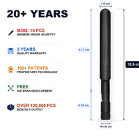 Antenne Canard en Caoutchouc 4G LTE 5G WiFi Antennes de Communication Sans Fil à Gain Élevé Fréquence Personnalisée Connecteur SMA