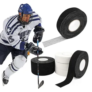 Ice & Roller Hockey Stick Cloth Tape Roll Blade & Handle Protector Over Grip for Lacrosse Baseball Bat Sports Hockey Tape