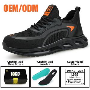 Zapatos de Seguridad GUYISA de Venta Directa de Fábrica con Puntera de Acero Antiaplastamiento y Antiperforación para Trabajo al Aire Libre para Hombre - Product Image 4