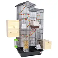 Grandes Cages de reproduction d'oiseaux volière, Cage d'intérieur métallique pour oiseaux, canars, perroquets