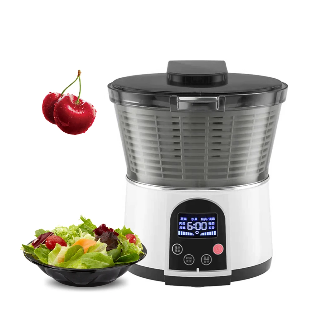 Бытовой пищевой Очиститель для фруктов и овощей, озоновый микрокомпьютер, 45 Вт, очиститель овощей