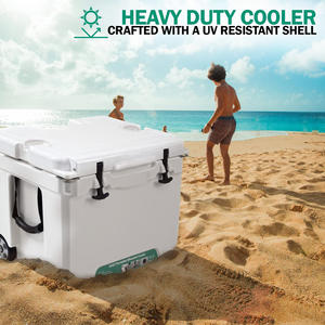 Glacière rigide isotherme rotomoulée personnalisée 42QT avec roues, robuste, en LLDPE, pour le stockage alimentaire, le camping en extérieur - Product Image 5