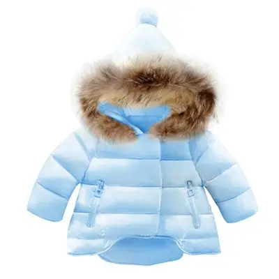 Veste d'hiver en polaire chaude Version coréenne 1-7 ans pour garçons Veste épaisse en duvet pour enfants