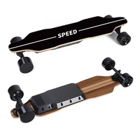 Planche à roulettes électrique JIESEN 8 plis en érable, longboard, autonomie de 15 à 20 km, vitesse maximale de 38 km/h, double propulsion, camions de 7 pouces, patineta e-board