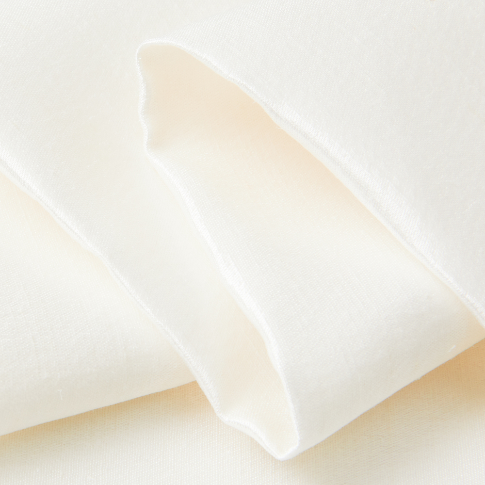 Оптовая продажа Экологически чистые низкие MOQ Высокая мода и дышащая пеньковая шелковая Смешанная атласная ткань