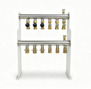 Colector de Control de Zona Inteligente GHSYS6p de 6 Puertos para Calefacción por Suelo Radiante, Sistema de Distribución de Calefacción Hidrónica por Suelo Radiante - Product Image 1