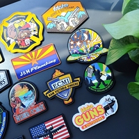Pas de minimum de vêtements 3D pas cher en silicone souple Pvc étiquette en caoutchouc Logo Patch personnalisé en caoutchouc PVC fer sur patchs personnalisés pour sac de vêtement