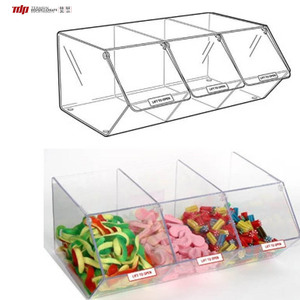 Tdp <span class=keywords><strong>plexiglass</strong></span> Nhà cung cấp tùy chỉnh <span class=keywords><strong>Acrylic</strong></span> siêu thị Kẹo hộp lucite kẹo bin - Product Image 1