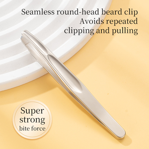 Staleks Profissional Aço Inoxidável Pinças Cabeça Redonda Cabelo Arrancar e Clipe Barba para Beleza e Cuidados Pessoais - Product Image 2