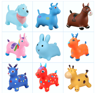 Trémie de licorne rebondissante pour tout-petits-Cheval de saut gonflable rebondissant