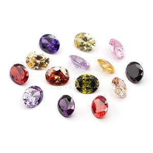 Precio al por mayor Zircon Cz Stone Oval Cubic Zirconia 5a Multicolor Cubic Zirconia Piedras preciosas sueltas - Product Image 2