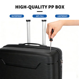 Valise à roulettes 4 roues en polyester, style moderne et simple, légère, durable, coque rigide, étanche, écologique, <span class=keywords><strong>ensemble</strong></span> de bagages cabine - Product Image 5