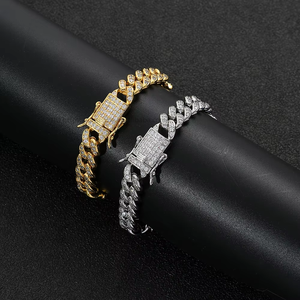 Hip Hop <b>Cuban</b> Bracelet 10mm Men's Bracelet, Personalized <b>Cuban</b> Jewelry Tanjing Fashion Lijing Necklace - Product Image 5