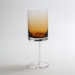 Haut de gamme français romantique droit gobelet monobloc <span class=keywords><strong>verre</strong></span> ambre dégradé couleur métal <span class=keywords><strong>verre</strong></span> à <span class=keywords><strong>vin</strong></span> pour événement fabricant de gros - Product Image 5