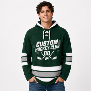 Sudadera con Capucha de Hockey Unisex con Cordones, Diseño Gráfico con Número de Club de Hockey, Ropa para el Día del Partido - Product Image 2