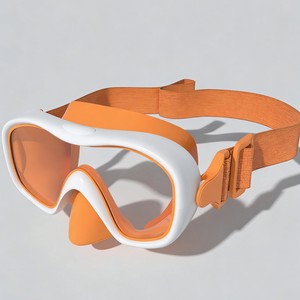 Diving Mask Single Lens Adjustable Elastic Strap Tempered Glass Fog Proof Scratch Resistant Universal Use - Product Image 1