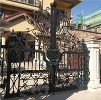 Portes modernes en fer forgé, modèles de portails automatiques électriques en acier, conception de portail avant, sécurité, sécurité, portail en fer pour villa