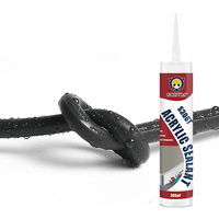 GORVIA S306 300ml Mastic acrylique imperméable pour fissures murales, rebords de fenêtre, cadres de portes, joints de carrelage, utilisation en cuisine et salle de bain