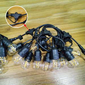 <span class=keywords><strong>Guirlande</strong></span> <span class=keywords><strong>lumineuse</strong></span> à LED E27 Socket IP65 Waterproof <span class=keywords><strong>Guirlande</strong></span> d'éclairage décoratif pour Noël Patio Garden Yard Decoration - Product Image 1