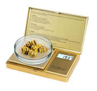 200g balance numérique de bijoux taille de poche 0.01g résolution écran LCD 6 unités 500g poids max méthode électronique fonction tare gramme