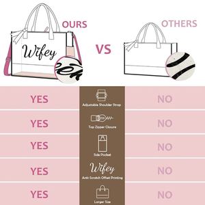 Sacs à bandoulière en toile grande capacité personnalisés pour la fête des mères, cadeaux pour les enseignants, sacs de plage et de shopping - Product Image 4