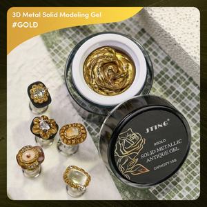 JTING Nouveauté Gel de modelage 3D en métal solide 3 couleurs Gel de modelage non collant Vernis à ongles TPO/Hema Free Personnalisé OEM ODM Gel UV - Product Image 4