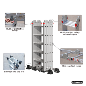 Échelle pliante multifonctionnelle Lil Giant en aluminium, échelle pliante à usage multiple, <span class=keywords><strong>20</strong></span> <span class=keywords><strong>pieds</strong></span> - Product Image 3