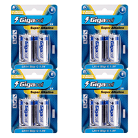 Baterai Alkaline 1.5V Ukuran C dari Pasar Online Cina, Baterai Mainan LR14 untuk Senter dan Radio Berteknologi Tinggi