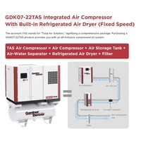 Compresor de Aire de Tornillo Industrial VSD de Ahorro Energético Gardner Denver IE5, Lubricado con Aceite, 7kw - 75kw GDK7 GDK15 GDK15 GDK22 GDK37 GDK55