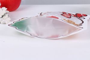 Sacs refermables personnalisés de Noël en forme spéciale, Père Noël, Bonhomme de neige, Sapin de Noël, sachets d'emballage réutilisables en plastique pour biscuits et bonbons - Product Image 6