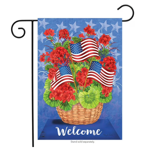 Bandera de jardín decorativa de patio de sublimación de alta calidad 100% poliéster diseño personalizado 12 "x 18 banderas de jardín en blanco - Product Image 1