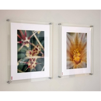 Cadre photo en acrylique personnalisé, cadre magnétique double face sans cadre transparent pour affichage sur bureau